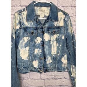 Ralph Lauren Denim & Supply Vintage Acid Washed Jean Jacket SZ MED 100% Cotton